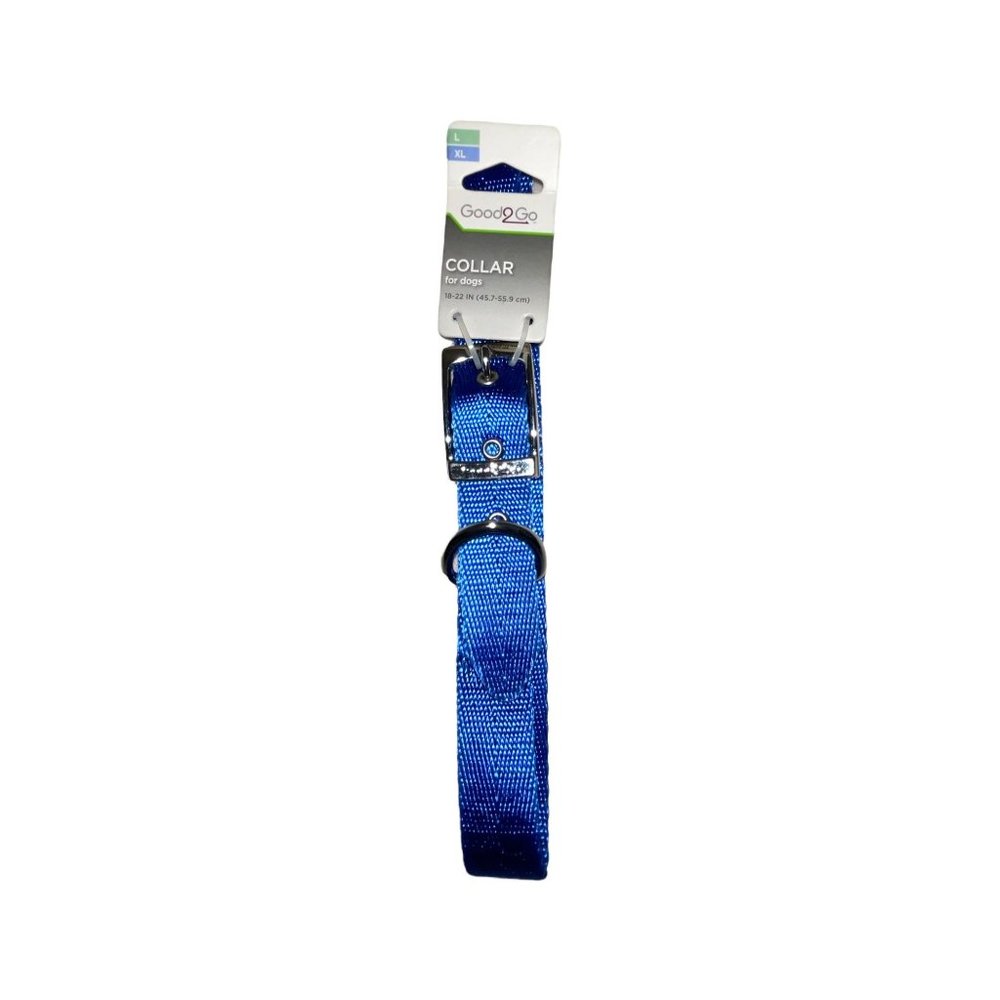 NWT Good2Go Good 2 Go Nylon Adjustable Buckle D-Ring Dog Collar L - XL 18" - 22"